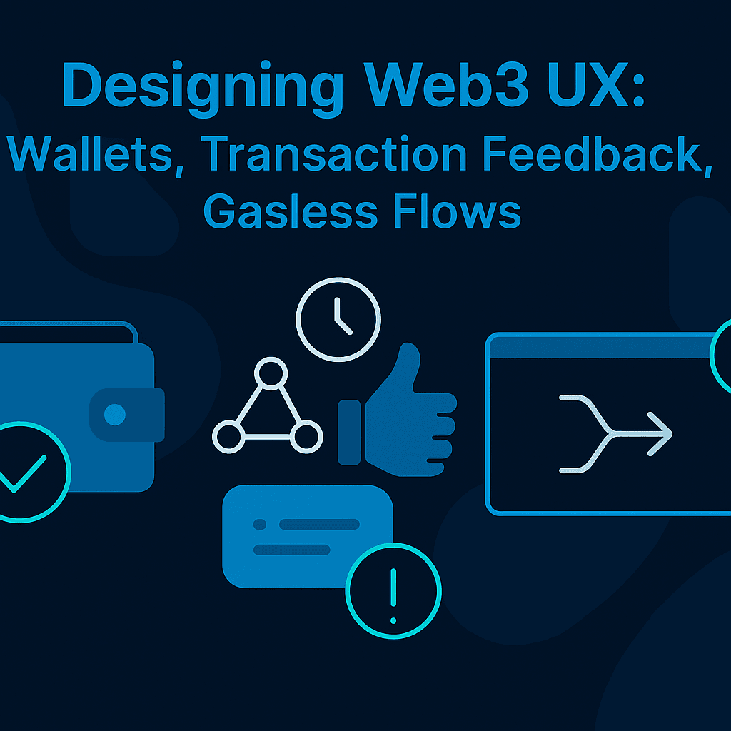 Designing Web3 UX: Wallets, Transaction Feedback, Gasless Flows